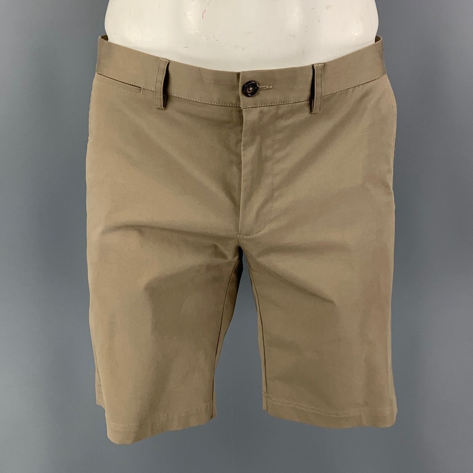 Dolce & Gabbana DOLCE & GABBANA Size 36 Khaki Cotton Chino Shorts Size US 36 / EU 52 - 1 Thumbnail