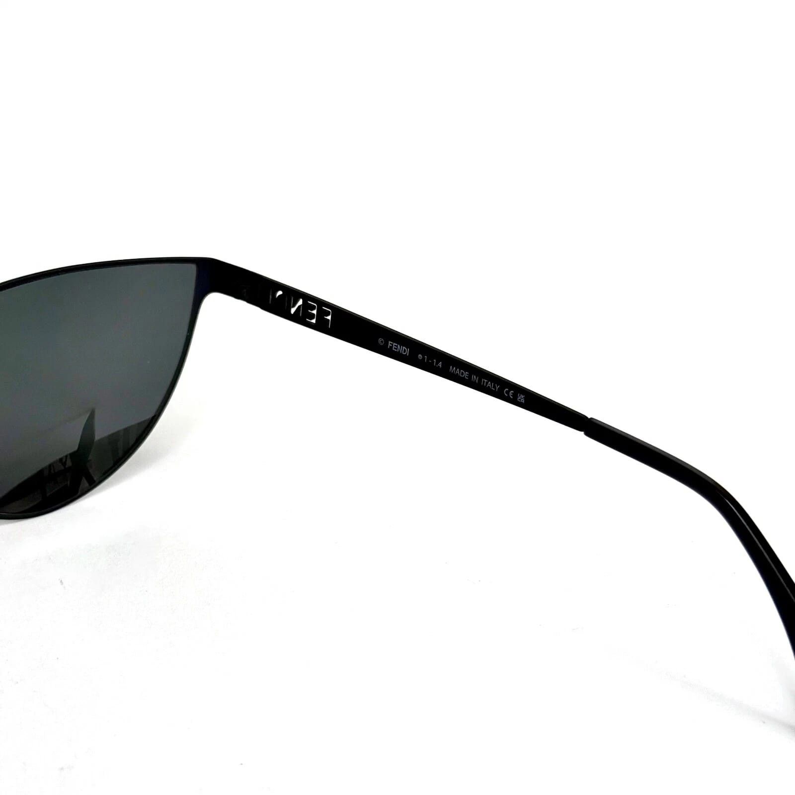 Fendi FENDI CUT OUT 40138 Matte Black Logo Wrap Mask FE40138U Size ONE SIZE - 9 Thumbnail