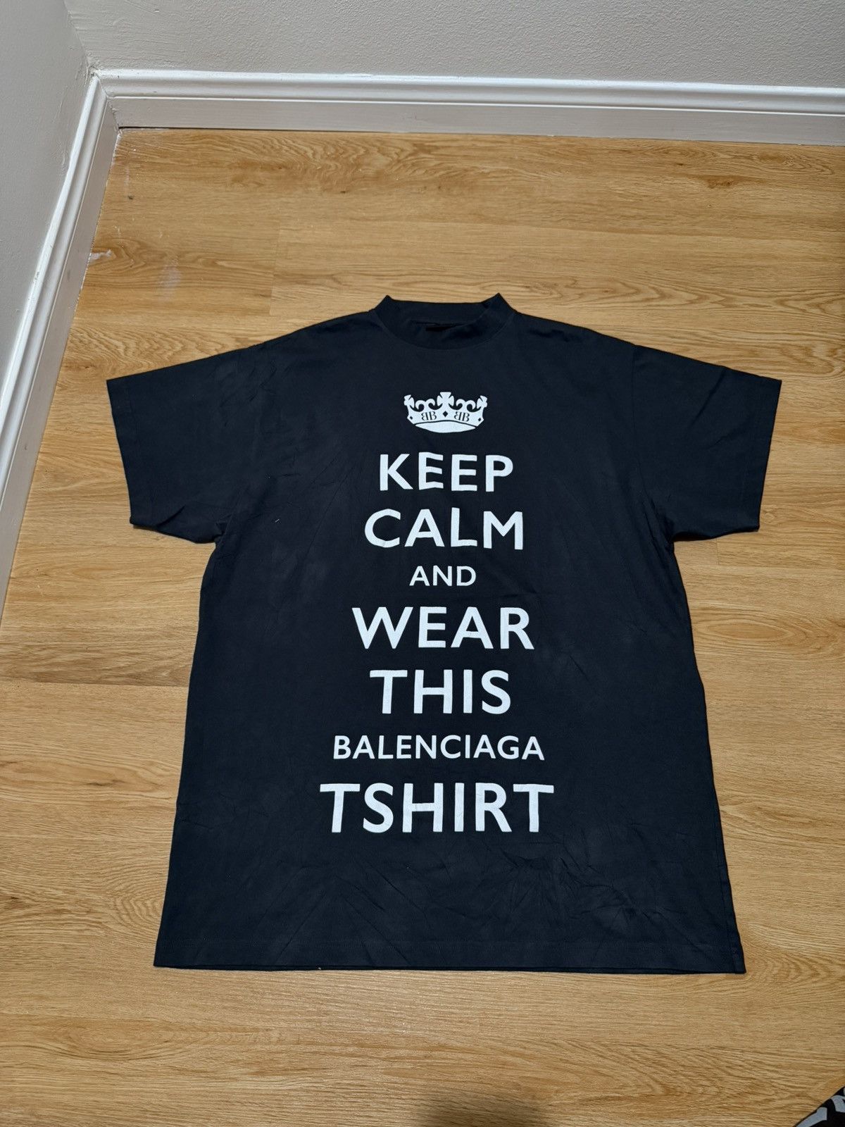 Balenciaga Balenciaga Keep Calm T shirt Size US M / EU 48-50 / 2 - 1 Thumbnail