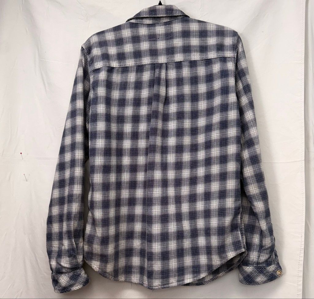 Kill City Men's KILL CITY Blue White Plaid Casual Button Down Shirt M Size US M / EU 48-50 / 2 - 2 Thumbnail