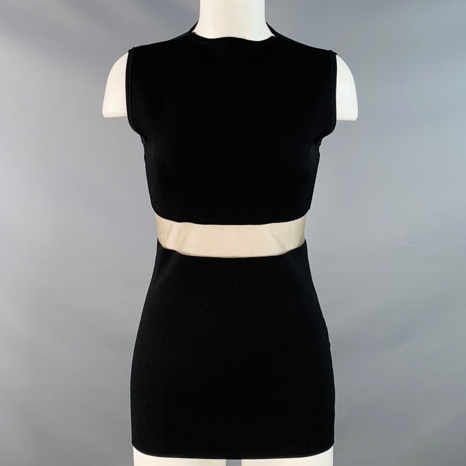 Toteme S Black Viscose Blend Jersey Sleeveless High Neck Casual Top Size S / US 4 / IT 40 - 1 Thumbnail