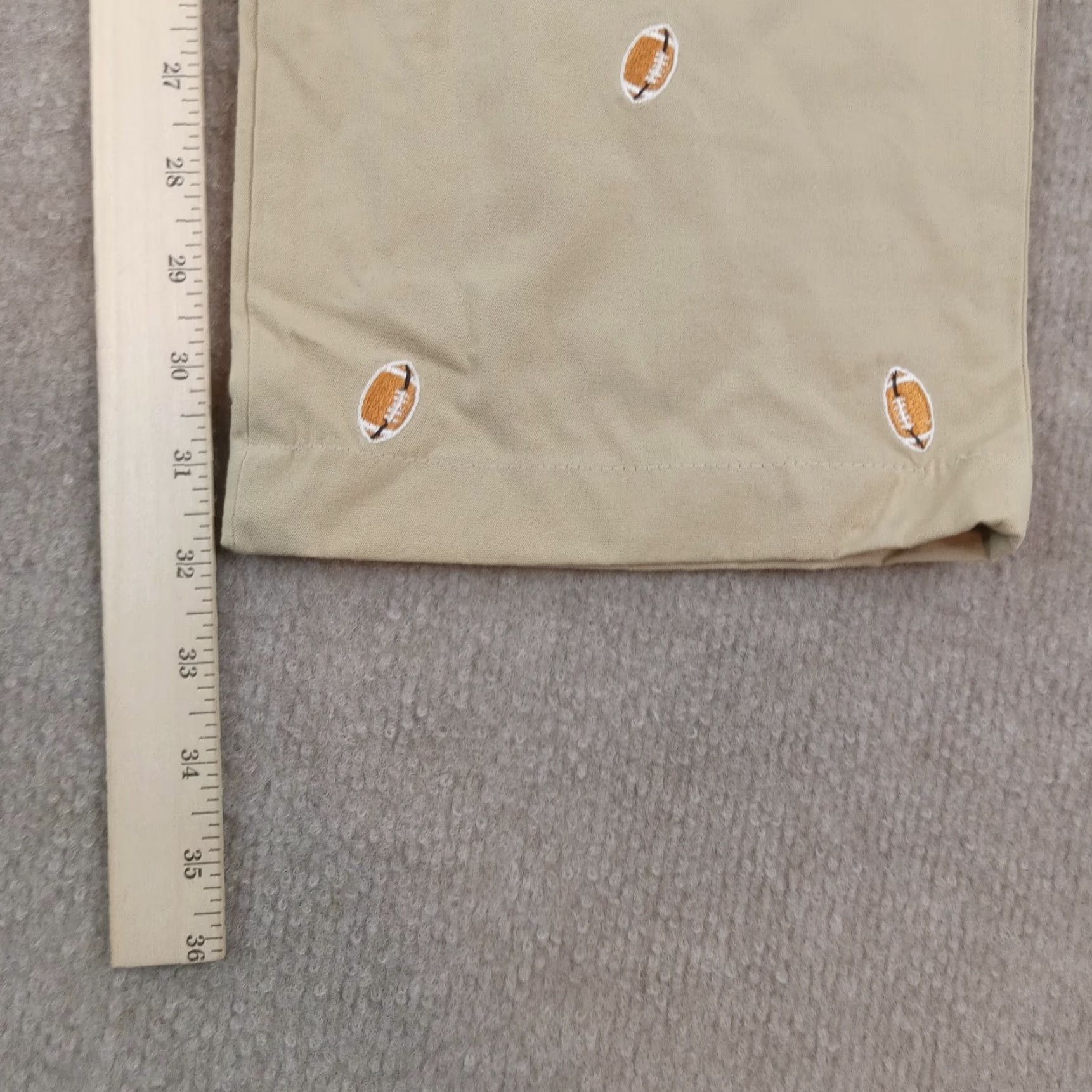 Vintage Castaway Mens 32x32 Beige Chino Pants Straight Leg Casual Football Style Size US 32 / EU 48 - 3 Thumbnail