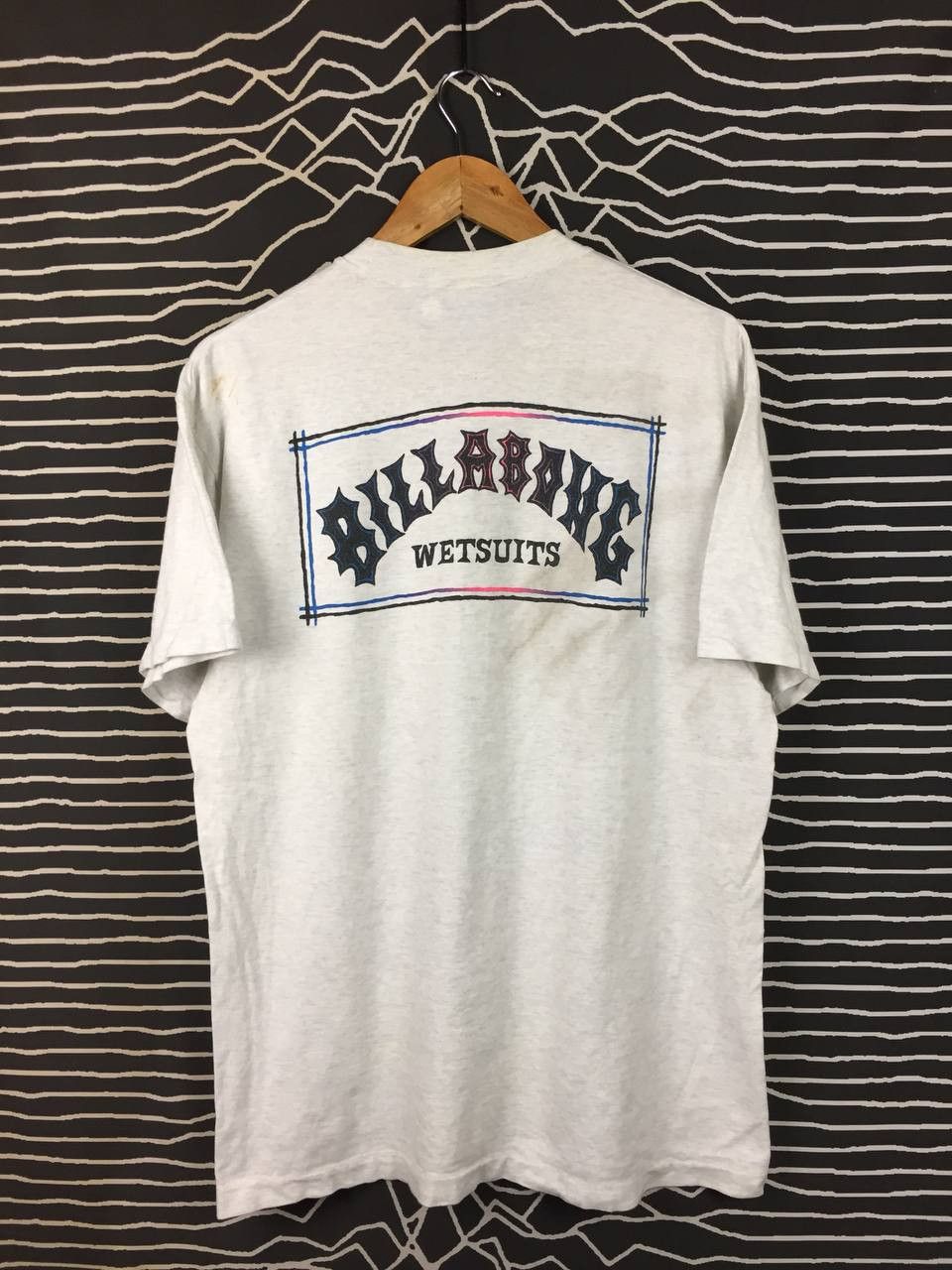 Billabong Vtg 90s Billabong Wetsuits Single Stitch Surf Skate Tee Size US L / EU 52-54 / 3 - 1 Thumbnail