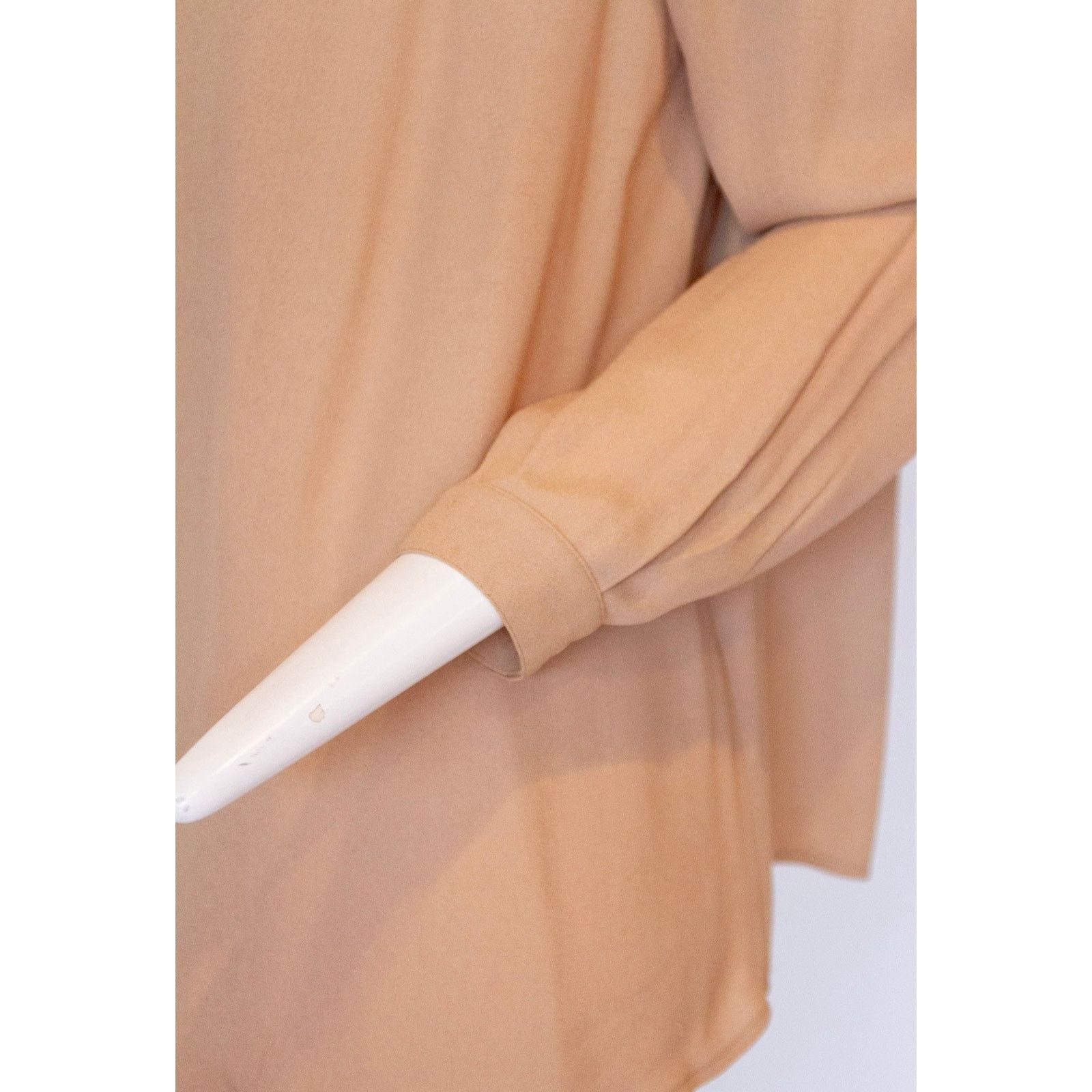 Emporio Armani Emporio Armani Nude Silk Blouse - Size 44 Size XL / US 12-14 / IT 48-50 - 5 Thumbnail
