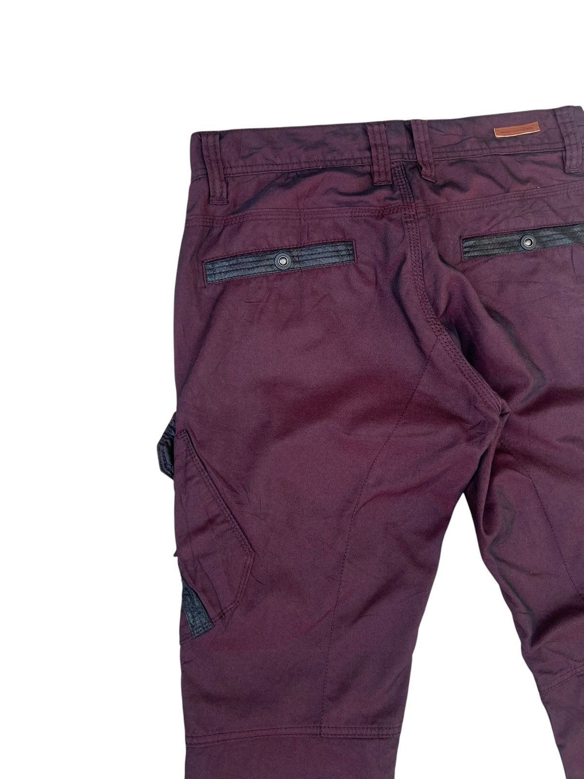 Nicole Club Nicole Club Japan Dark Maroon Cargo Flare Trouser Pant Size US 30 / EU 46 - 14 Thumbnail