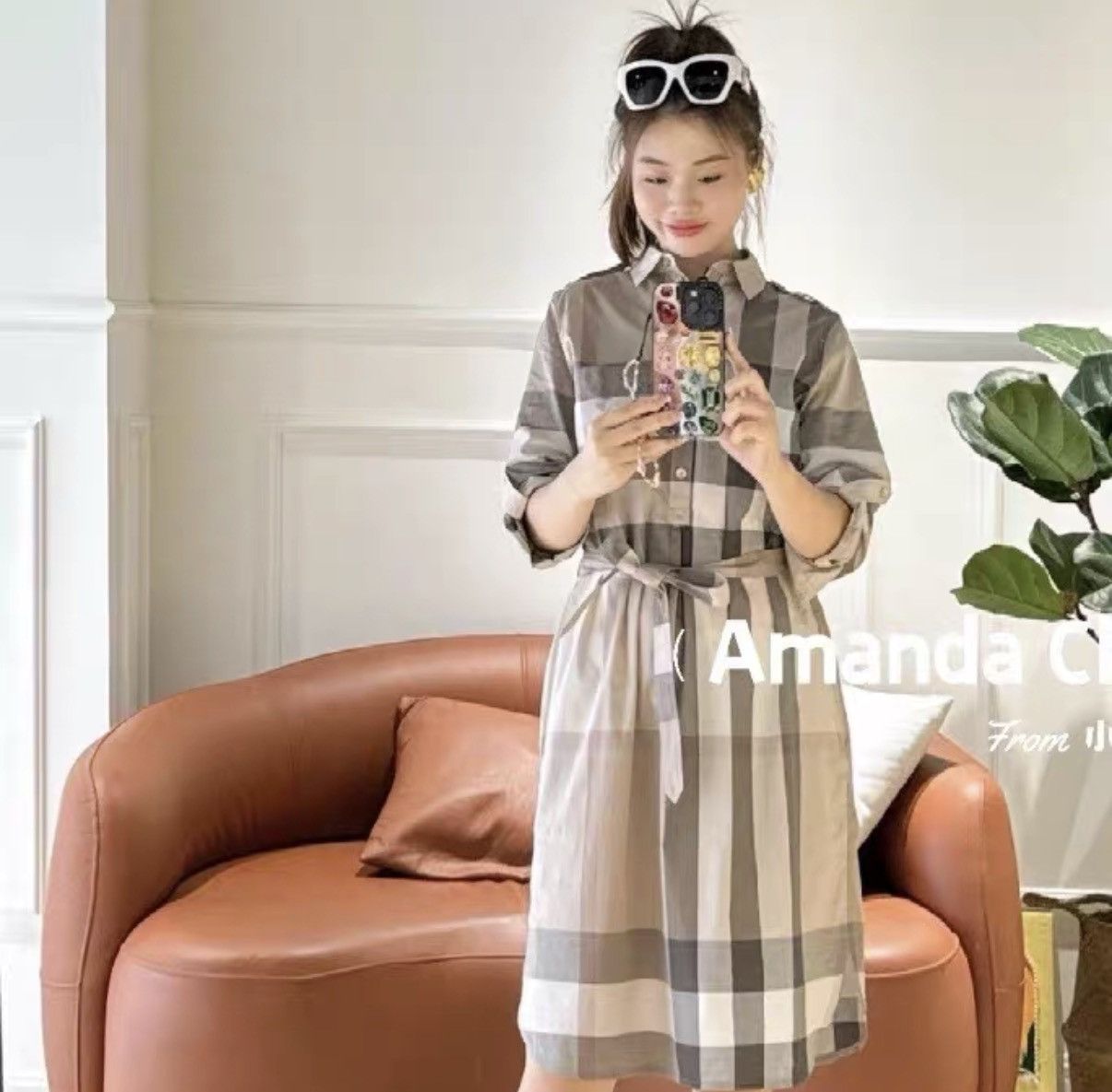 Burberry Burberry Classic Check Shirt Dress J42 Size M / US 6-8 / IT 42-44 - 5 Thumbnail