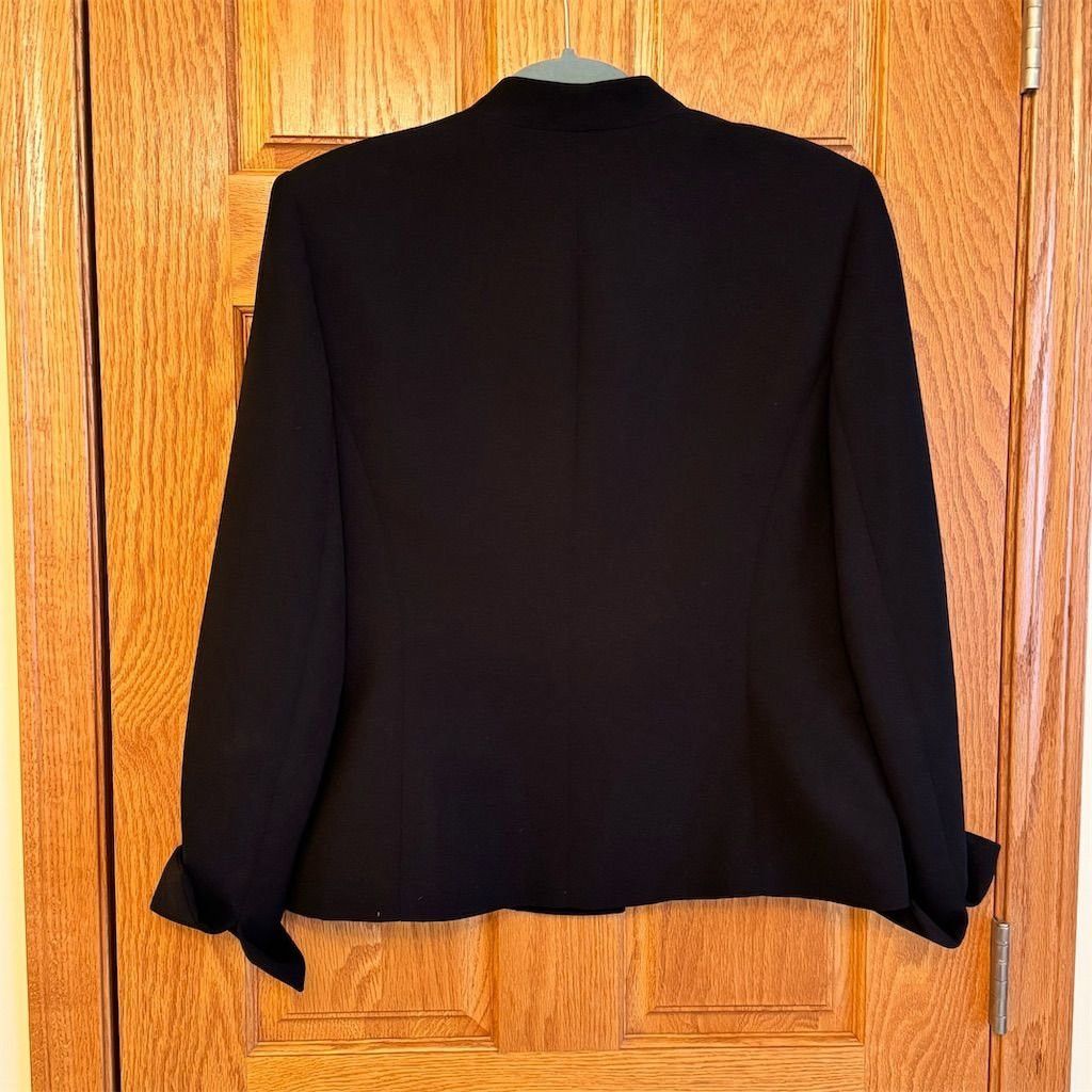 Other Jones Studio Women's Black Blazer Jacket Size 12 Formal Mid Size XL / US 12-14 / IT 48-50 - 3 Thumbnail