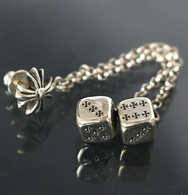 Chrome Hearts Chrome Hearts Double Dice Drop Earring Size ONE SIZE - 1 Thumbnail