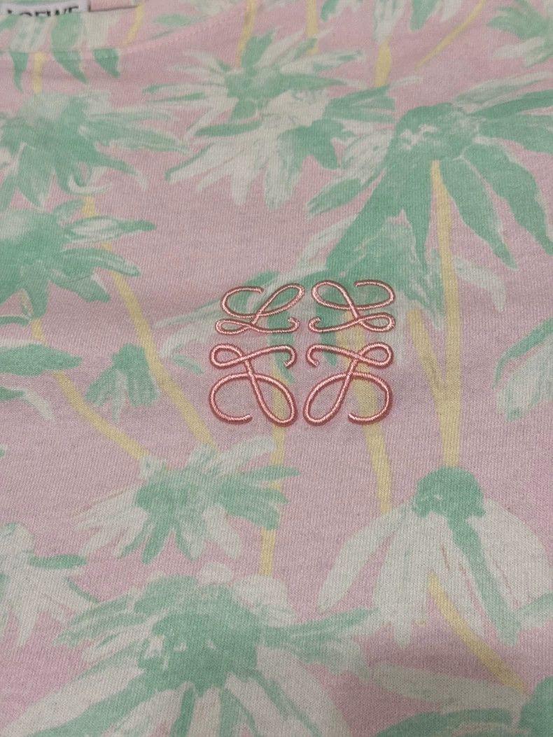Loewe LOEWE Pink coconut tree printed short sleeve T-shirt Size XS / US 0-2 / IT 36-38 - 2 Thumbnail
