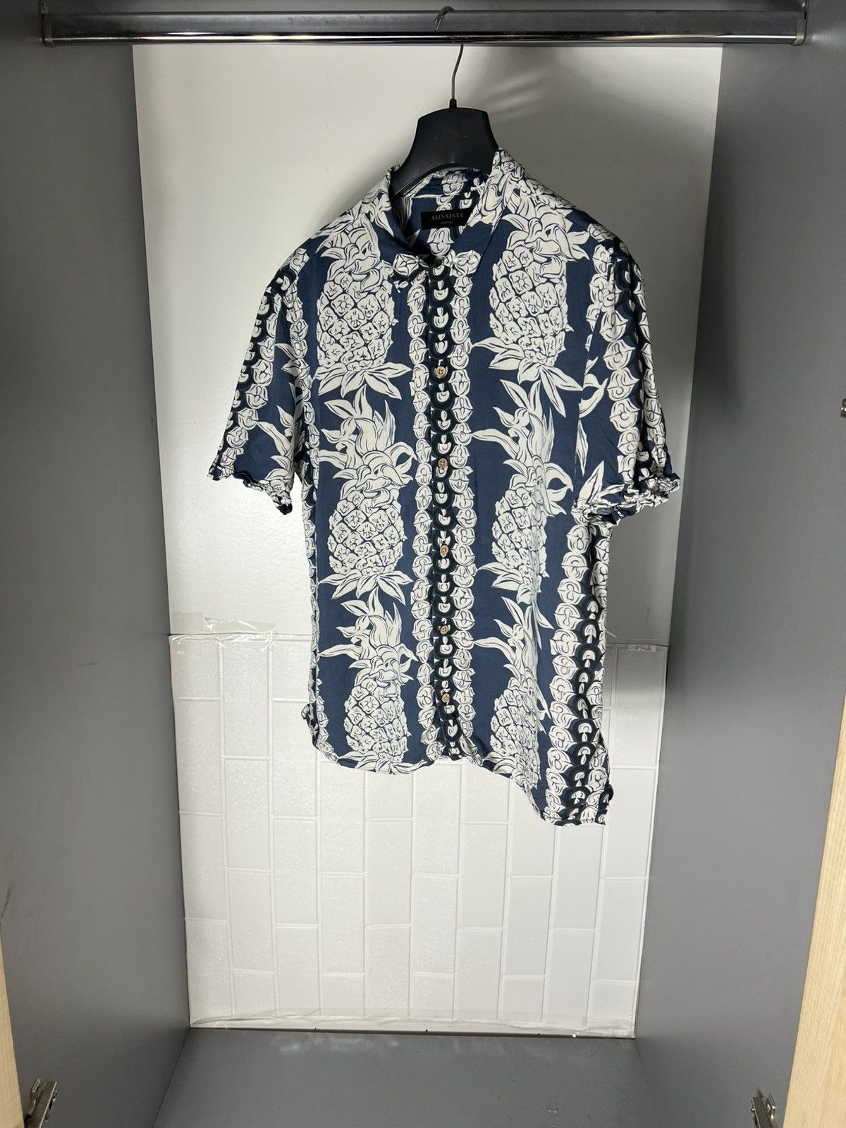 Allsaints × Vintage VERY RARE ALLSAINTS ANANAS SS DESIGNER SHIRT CASUAL Y2K 90s Size US M / EU 48-50 / 2 - 2 Thumbnail