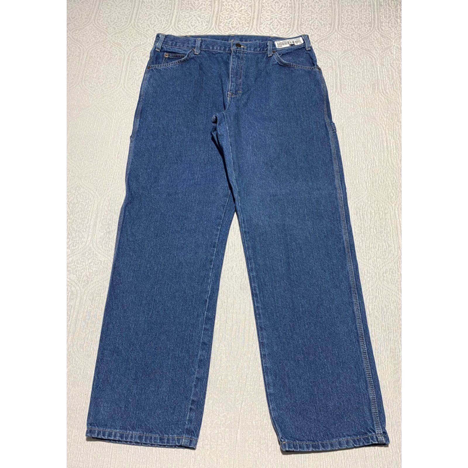 Dickies Dickies Jeans Carpenter Mens Size 36×32 Blue Relaxed Regular 5-Pocket Denim Workwear Pants Mens Jeans Size US 36 / EU 52 - 2 Thumbnail