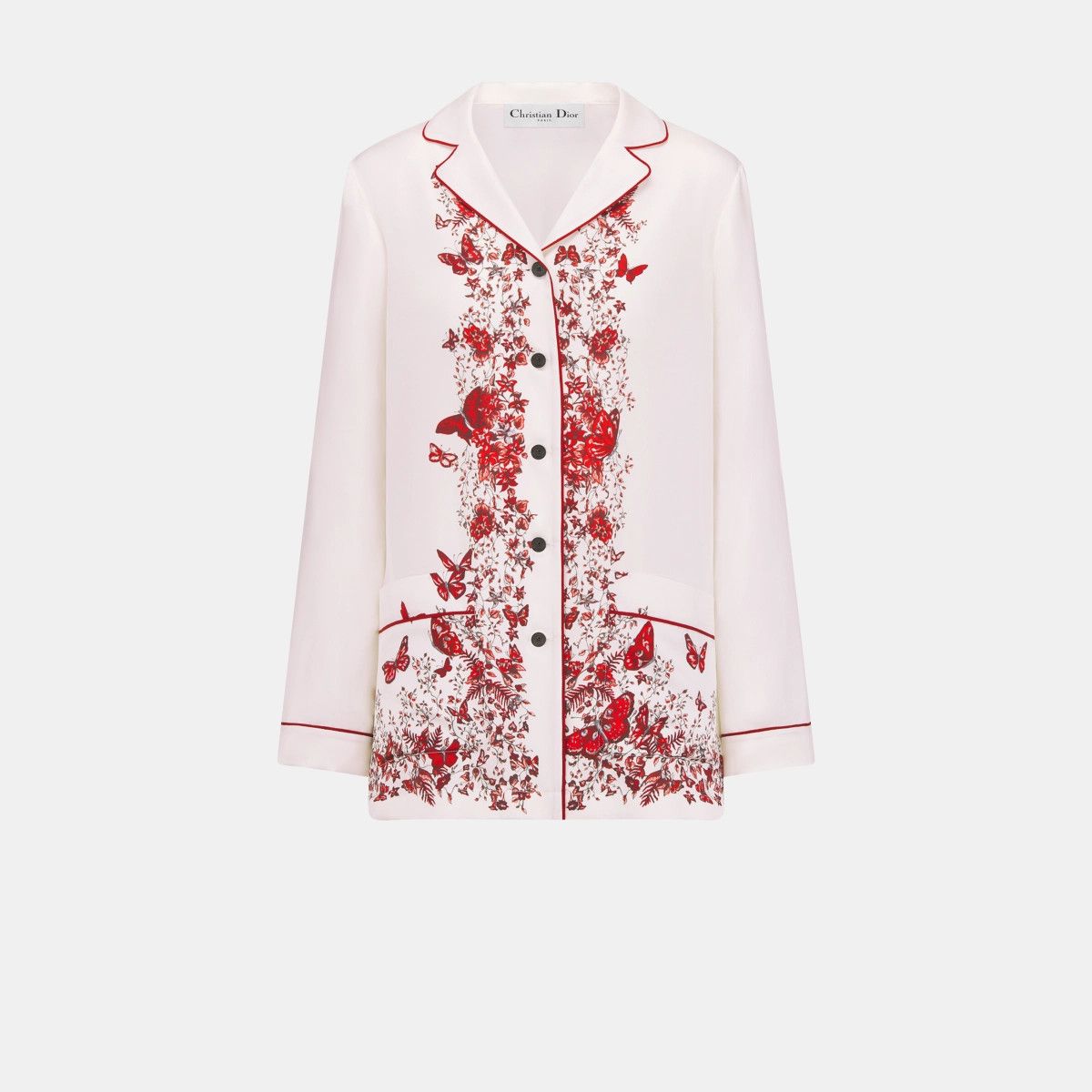 Dior o1bcso1str0225 Shirt in White/Red Size S / US 4 / IT 40 - 1 Thumbnail