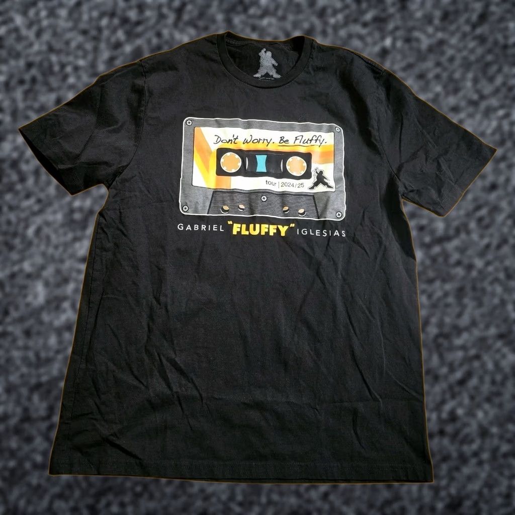 Doublet Mens L Gabriel Iglesias T-Shirt Black Cotton Crew Neck Short Sleeve Double Sided 2020s Funny Size US L / EU 52-54 / 3 - 1 Thumbnail