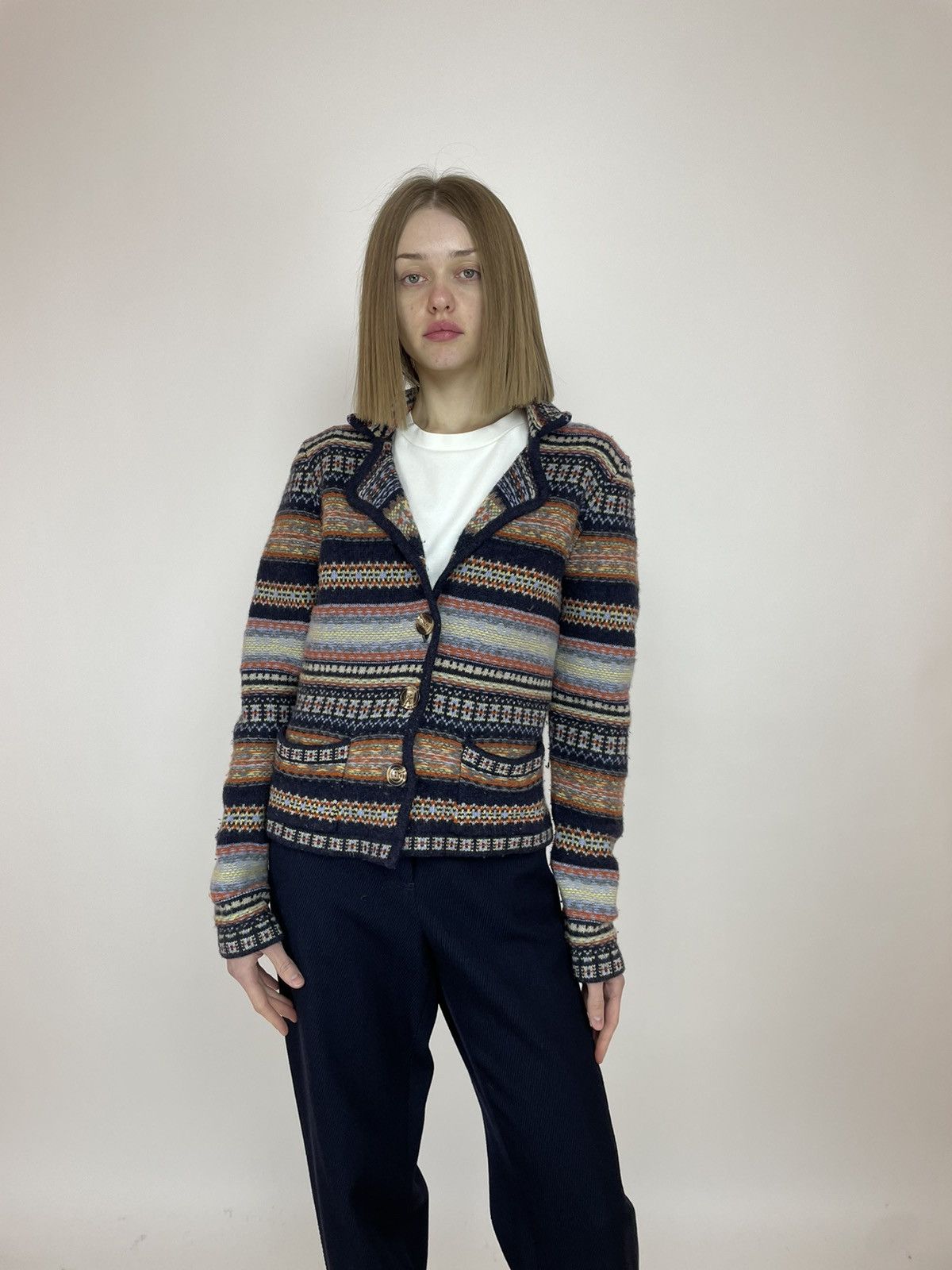 Japanese Brand × Telluride Telluride Clothing Co Lambswool Cardigan Sweater size L Size L / US 10 / IT 46 - 6 Thumbnail