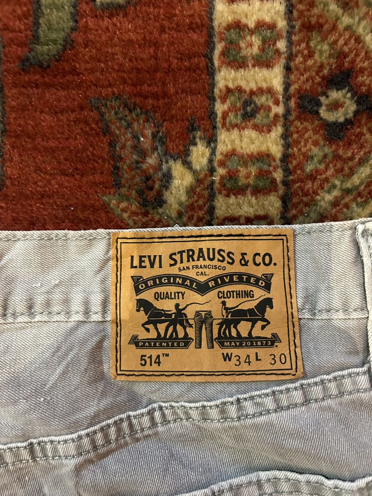 Levi's × Levi's Vintage Clothing Vintage Light Grey Levi’s 514 Size US 34 / EU 50 - 3 Thumbnail
