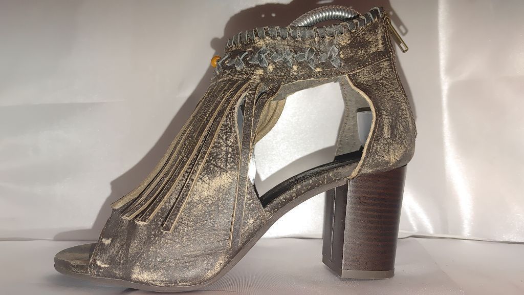Roper Roper Bettina Fringe Peep Toe Shottie Size 7.5 Size US 7.5 / IT 37.5 - 3 Thumbnail