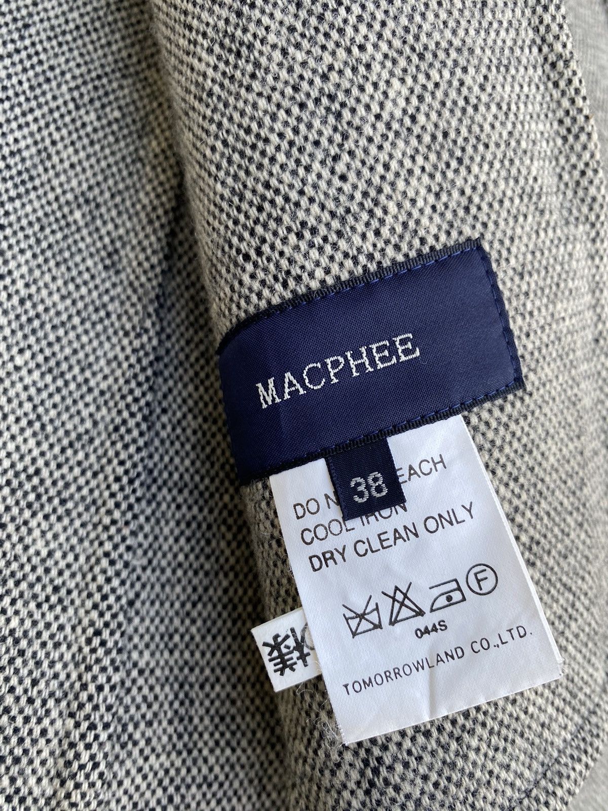 Japanese Brand Wool Jacket Macphee By Tomorrow Land Size XS / US 0-2 / IT 36-38 - 8 Thumbnail