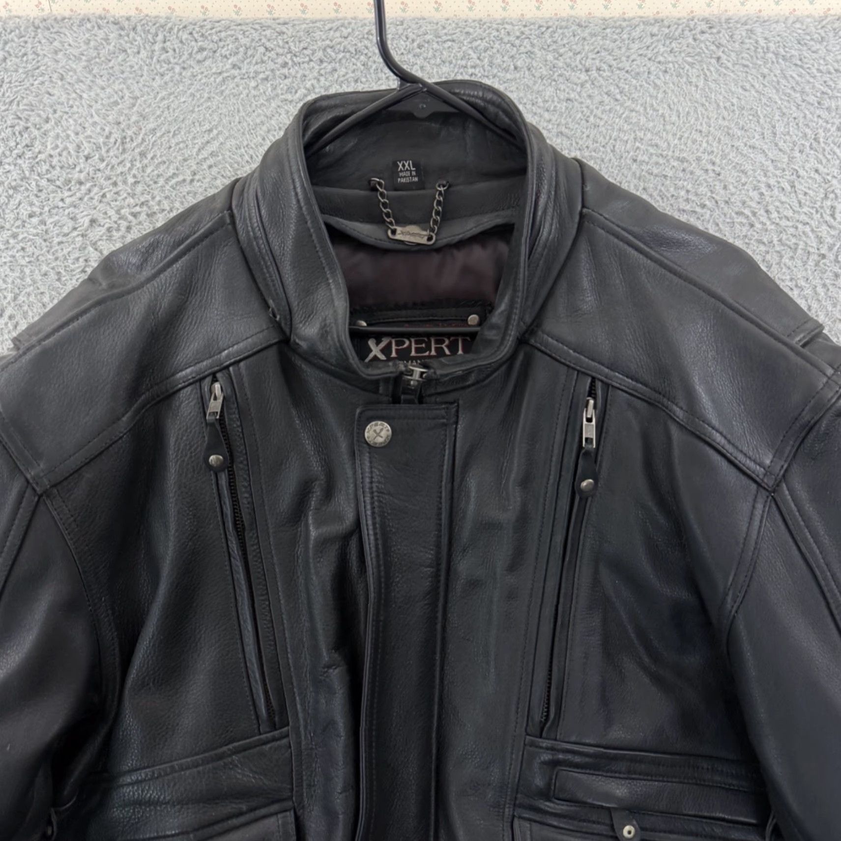 Vintage VINTAGE Xpert Performance Gear Jacket Mens 2XL Black Leather Motorcycle Biker Size US XXL / EU 58 / 5 - 3 Thumbnail