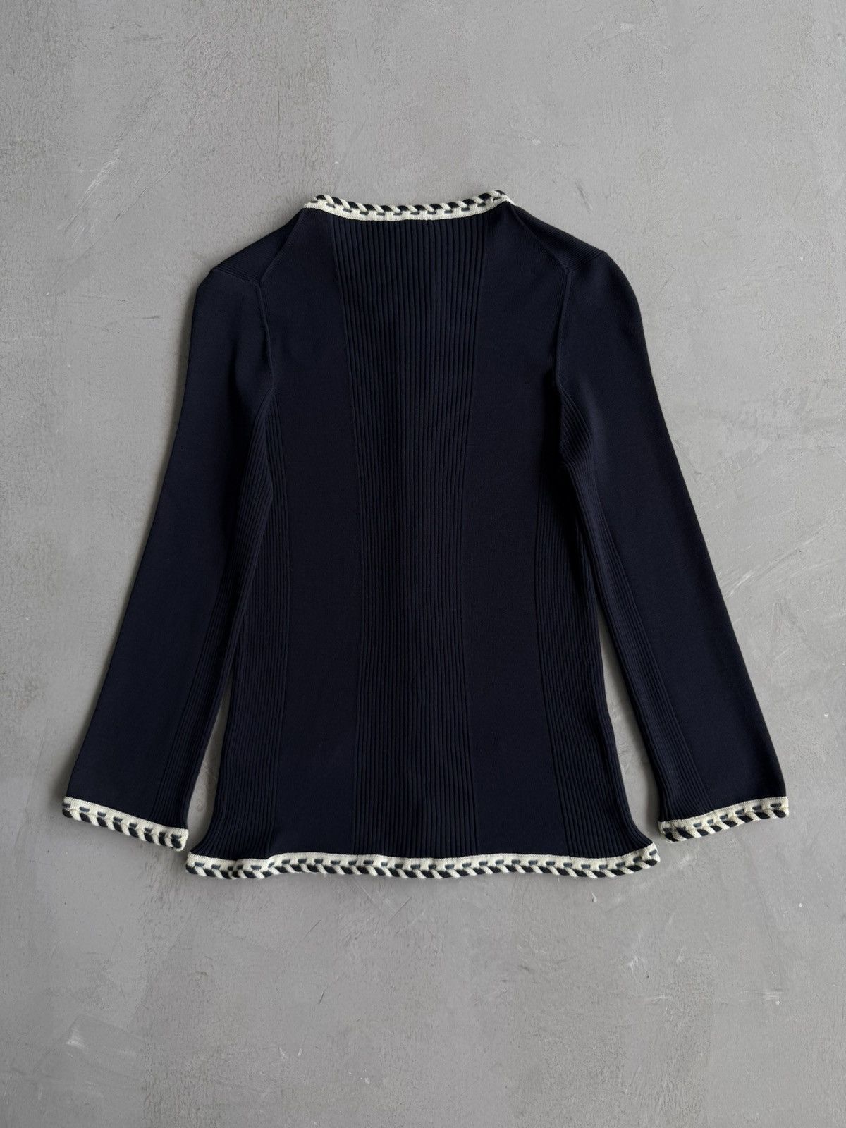 Chanel Chanel - Knit Zip Up Jacket Size XS / US 0-2 / IT 36-38 - 11 Thumbnail