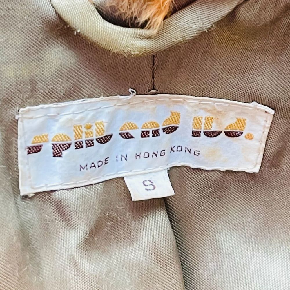 Vintage FUR COAT Y2K Vintage SPLIT END LTD. British Tan Genuine Rabb Size S / US 4 / IT 40 - 11 Thumbnail
