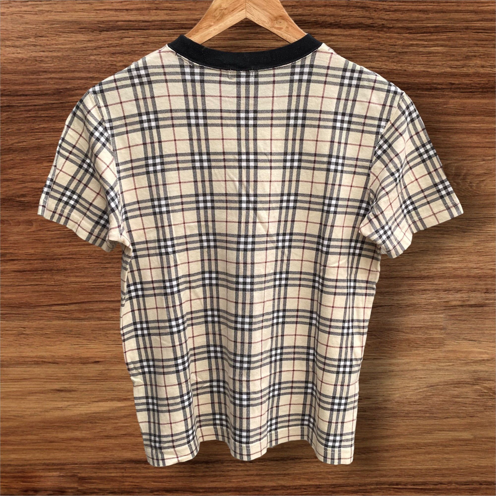 Burberry Burberry Check Cropped Tees Size S / US 4 / IT 40 - 4 Thumbnail