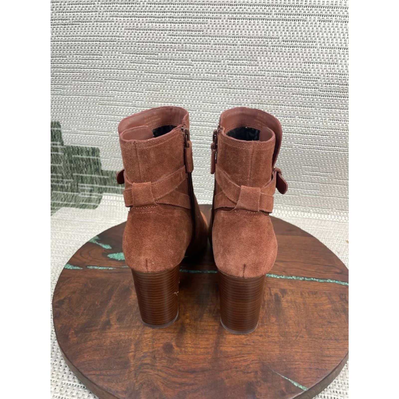 Cole Haan Cole Haan Boots Womens Size 8 Buckle Leather Ankle Bootie Black Casual Fall High Heel Block Shaft Ankle Bootie Glendale Buckle Leather Shoes Womens Size US 8 / IT 38 - 6 Thumbnail
