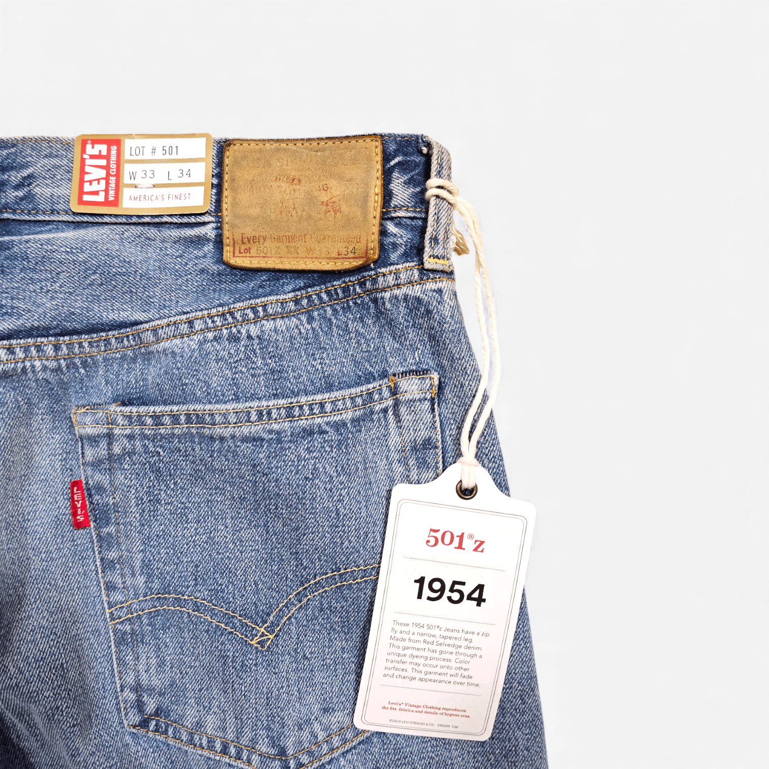 Levi's Vintage Clothing LVC Levi's Vintage Clothing 1954 501 Selvedge Big E W33L34 Size US 33 - 7 Thumbnail