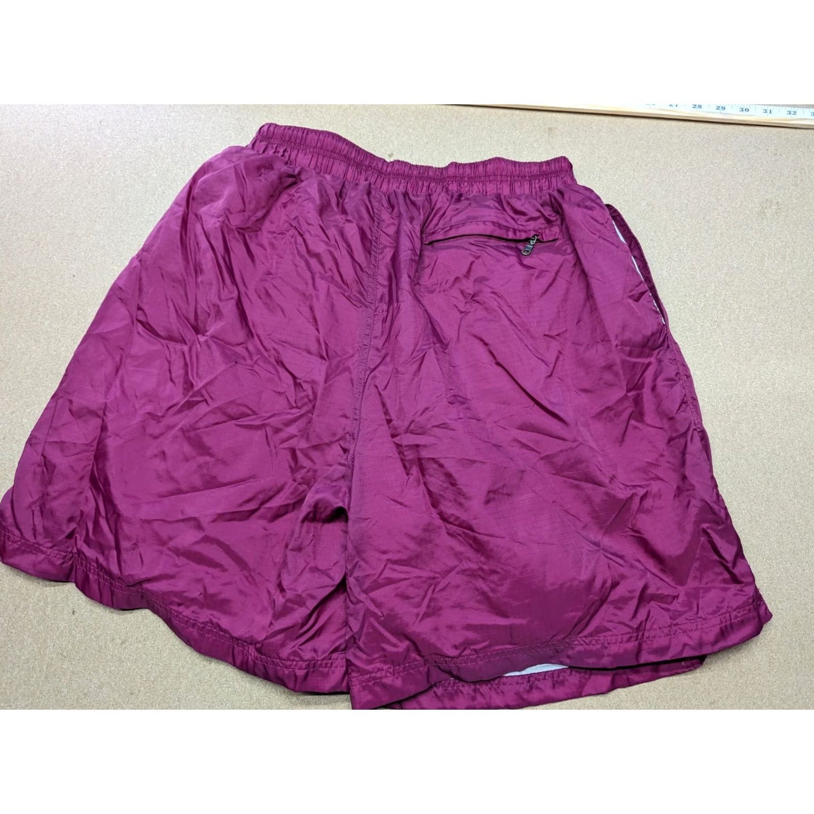 Nike Vintage Nike 80s Mens Shorts M Red Nylon Lined Athletic Quick Dry Drawstring Elastic Waist Sports Casual Shorts Mens Size US 29 - 2 Thumbnail