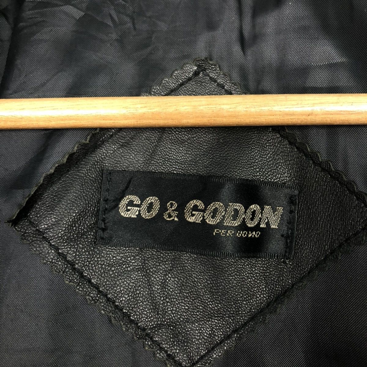 Japanese Brand 🔥VINTAGE BIKER LEATHER JACKET GO & GODON ISSEY MIYAKE Size US M / EU 48-50 / 2 - 19 Thumbnail