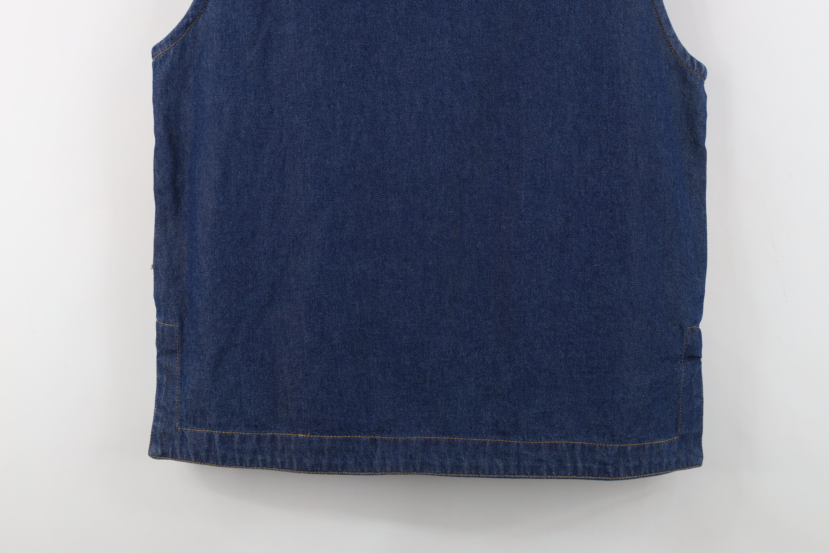 Vintage Vintage Y2K Streetwear Abstract Art Flower Denim Vest Jacket Size M / US 6-8 / IT 42-44 - 13 Thumbnail