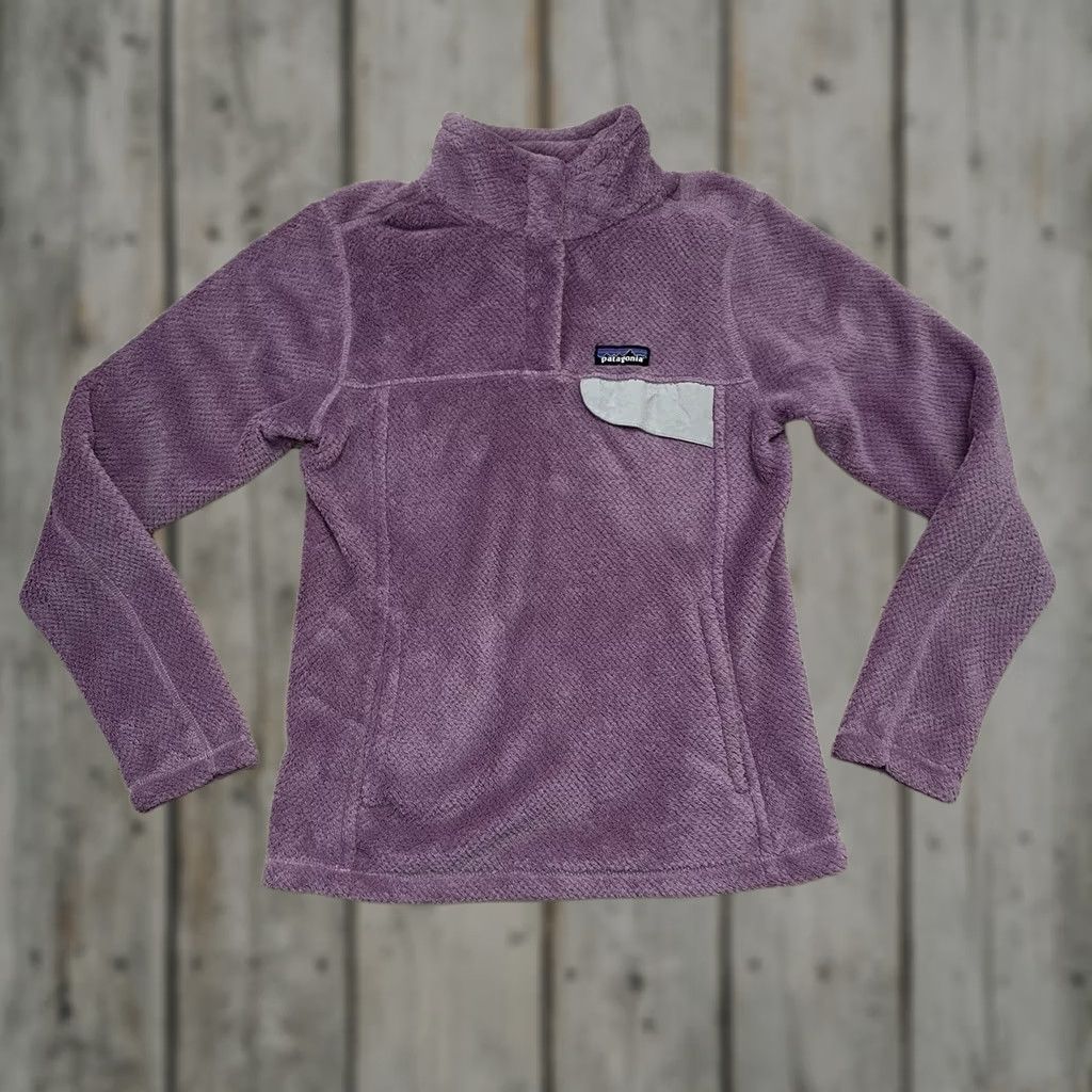 Patagonia VINTAGE Patagonia Re-Tool Jacket Women’s Size S Purple Mid-Length Long Sleeve Casual Travel Fall Winter Spring Size S / US 4 / IT 40 - 1 Thumbnail