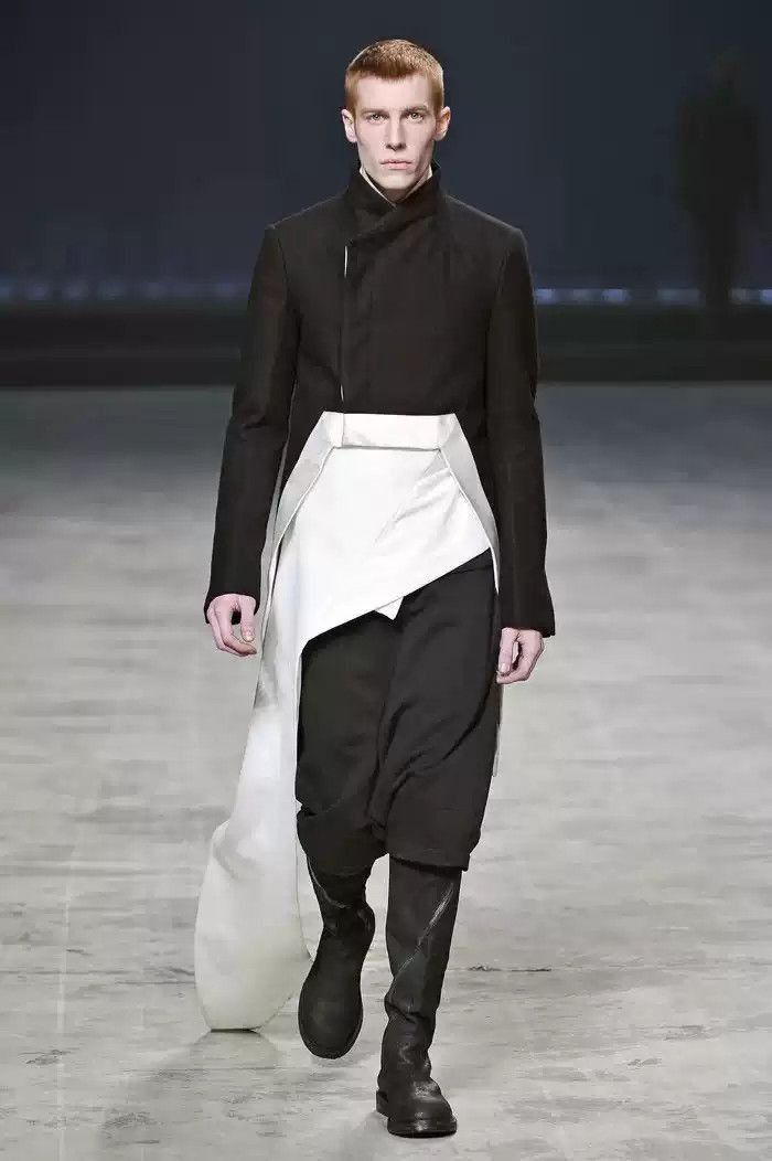 Rick Owens RICK OWENS 11fw LIMO season show black and white geometric Size US M / EU 48-50 / 2 - 1 Thumbnail
