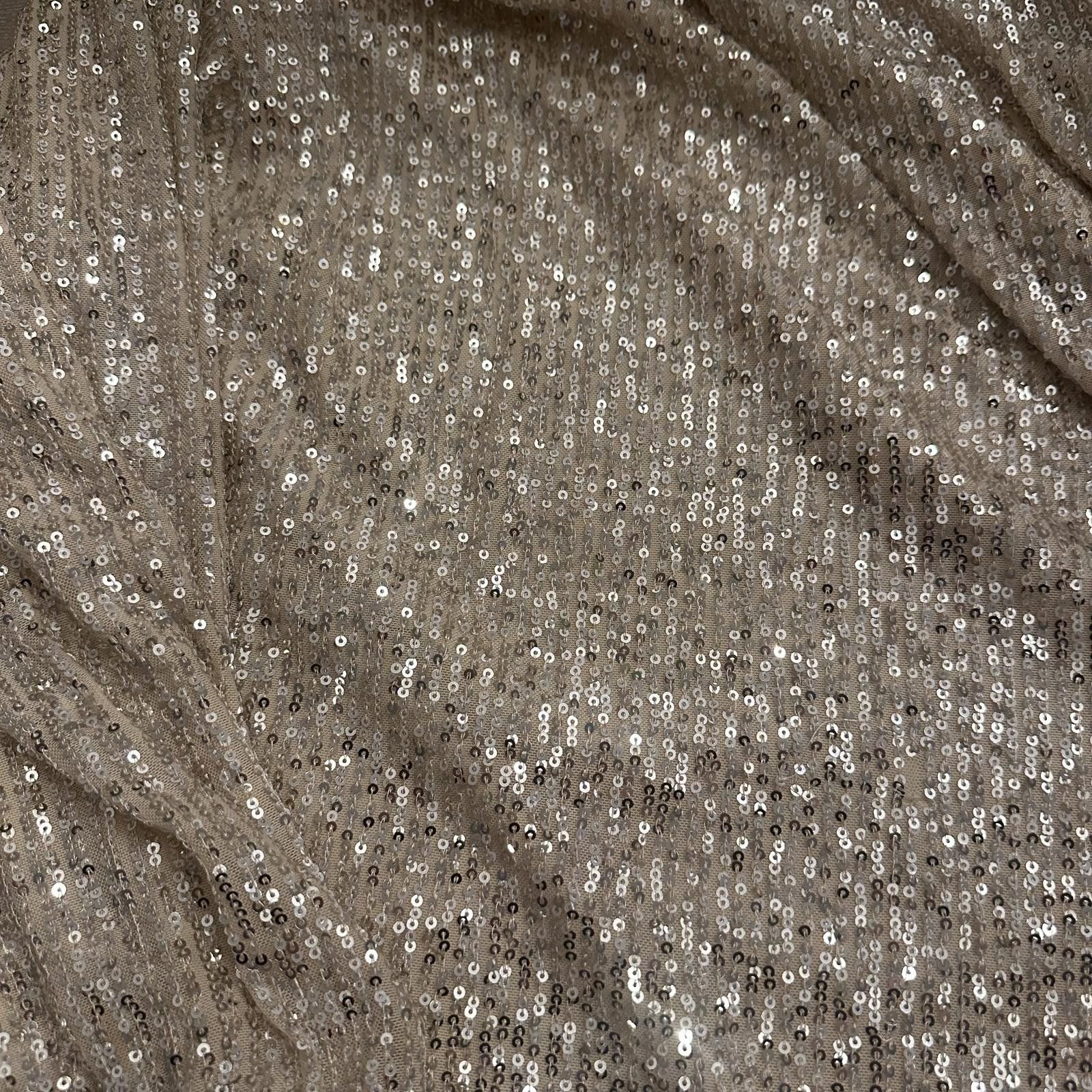 Designer Pink Lily Shimmering Silver Sequin Top nwot Size XXL / US 16-18 / IT 52-54 - 3 Thumbnail