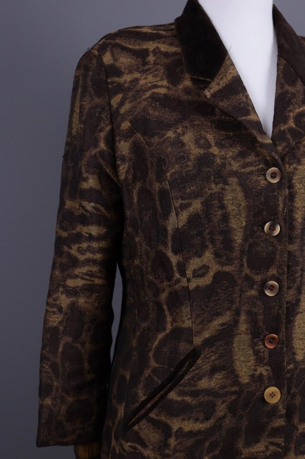 Kenzo Jungle Kenzo Brown Leopard Print Vintage Jacket Size 44 / M Size M / US 6-8 / IT 42-44 - 5 Thumbnail