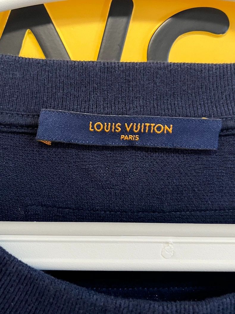 Louis Vuitton Louis Vuitton Navy Blue Ocean Beaded Short Sleeve Size US M / EU 48-50 / 2 - 3 Thumbnail