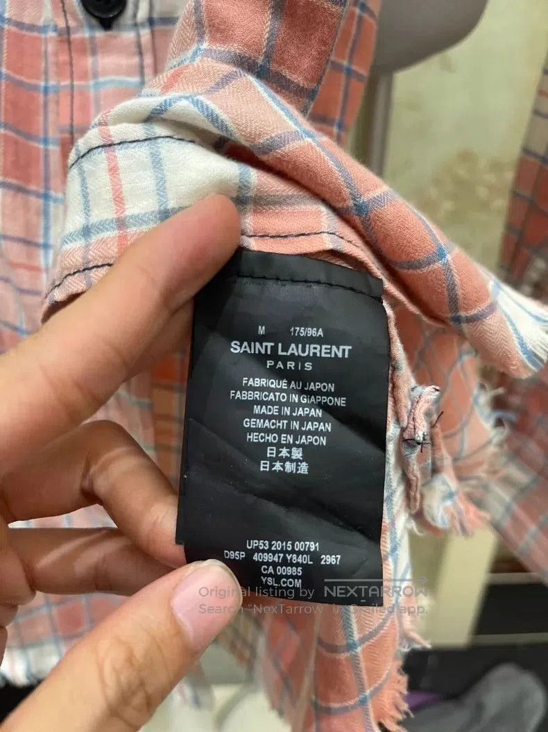 Saint Laurent Paris Saint Laurent 16ss Runway Gradient Shirt. Size US M / EU 48-50 / 2 - 3 Thumbnail