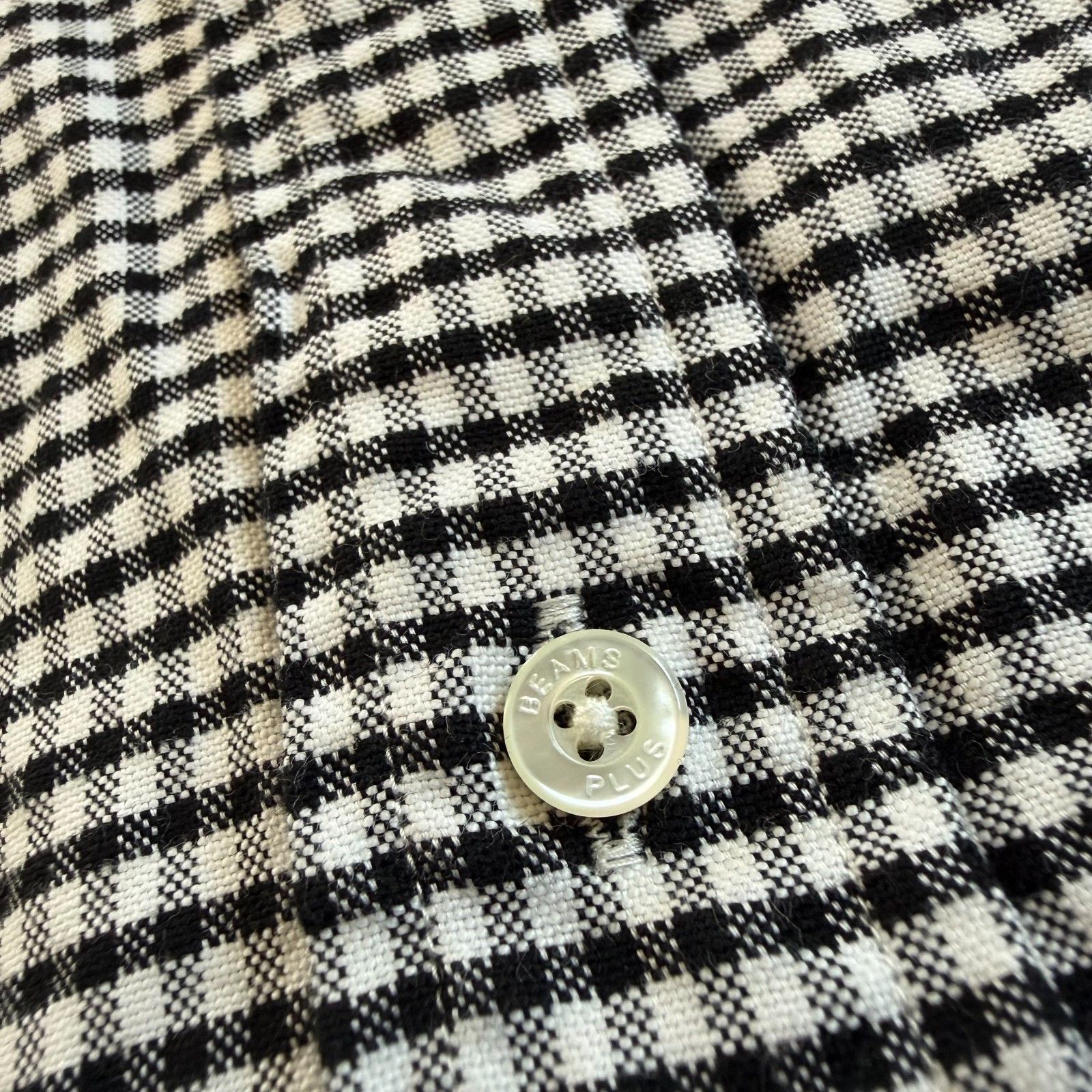 Beams Plus Beams Plus Men's Button Down Gingham Oxford Shirt in Black Size US M / EU 48-50 / 2 - 8 Thumbnail