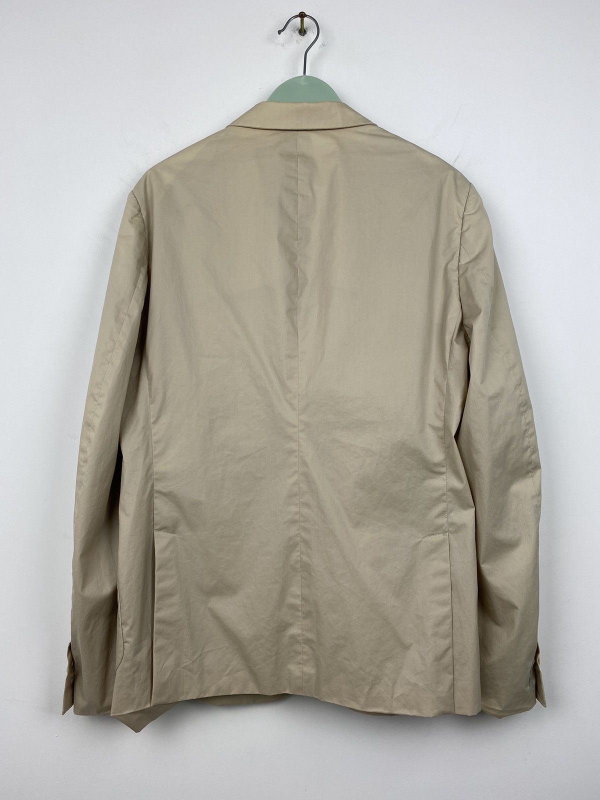 Prada Prada 2009 Cotton Beige Blazer Jacket Size 50 Size 50R - 15 Thumbnail
