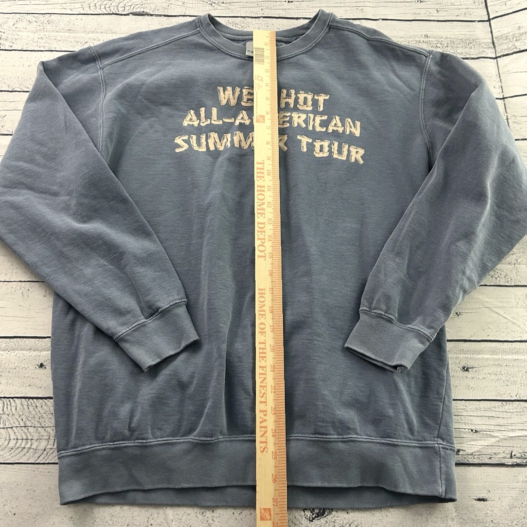 Comfort Colors All American Rejects Summer Tour 2023 Crewneck Sweatshirt Men L Blue Size US L / EU 52-54 / 3 - 3 Thumbnail