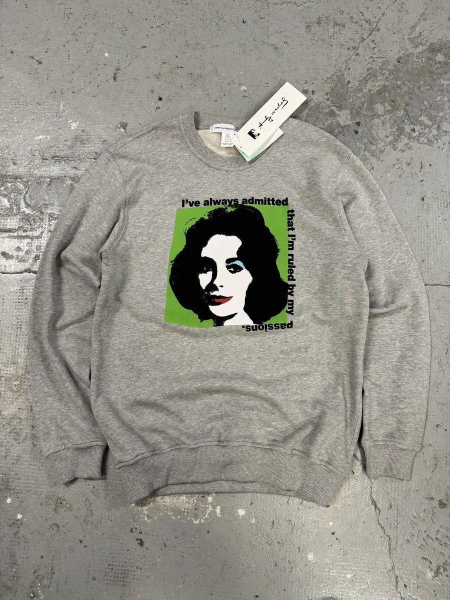 Comme des Garcons Comme des Garçons SHIRT Andy Warhol Grey Sweater Size US M / EU 48-50 / 2 - 1 Thumbnail