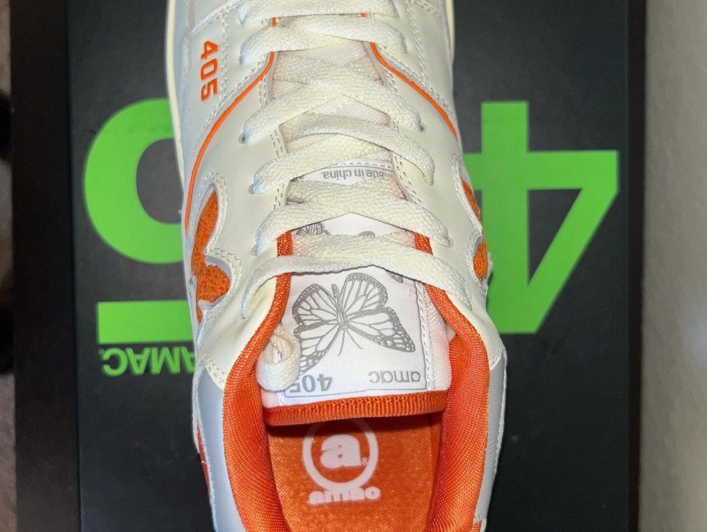 AMAC Studios AMAC Customs Butterfly 405 Low (NB 550) - Cream/Orange Size US 12 / EU 45 - 3 Thumbnail