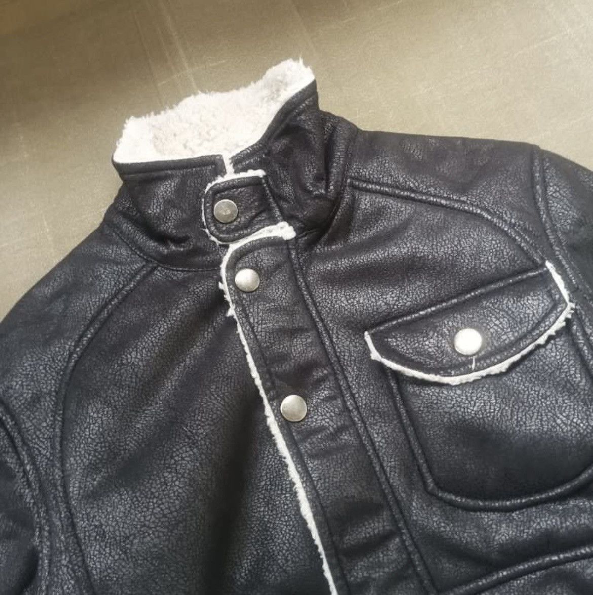 Vintage Vintage Freedon&Care Sherpa Leather Jacket Size US M / EU 48-50 / 2 - 3 Thumbnail