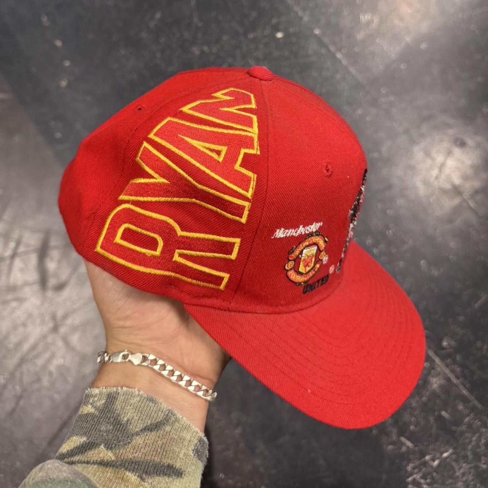 Vintage 90s Ryan Giggs Manchester FIFA Hat Size ONE SIZE - 3 Thumbnail