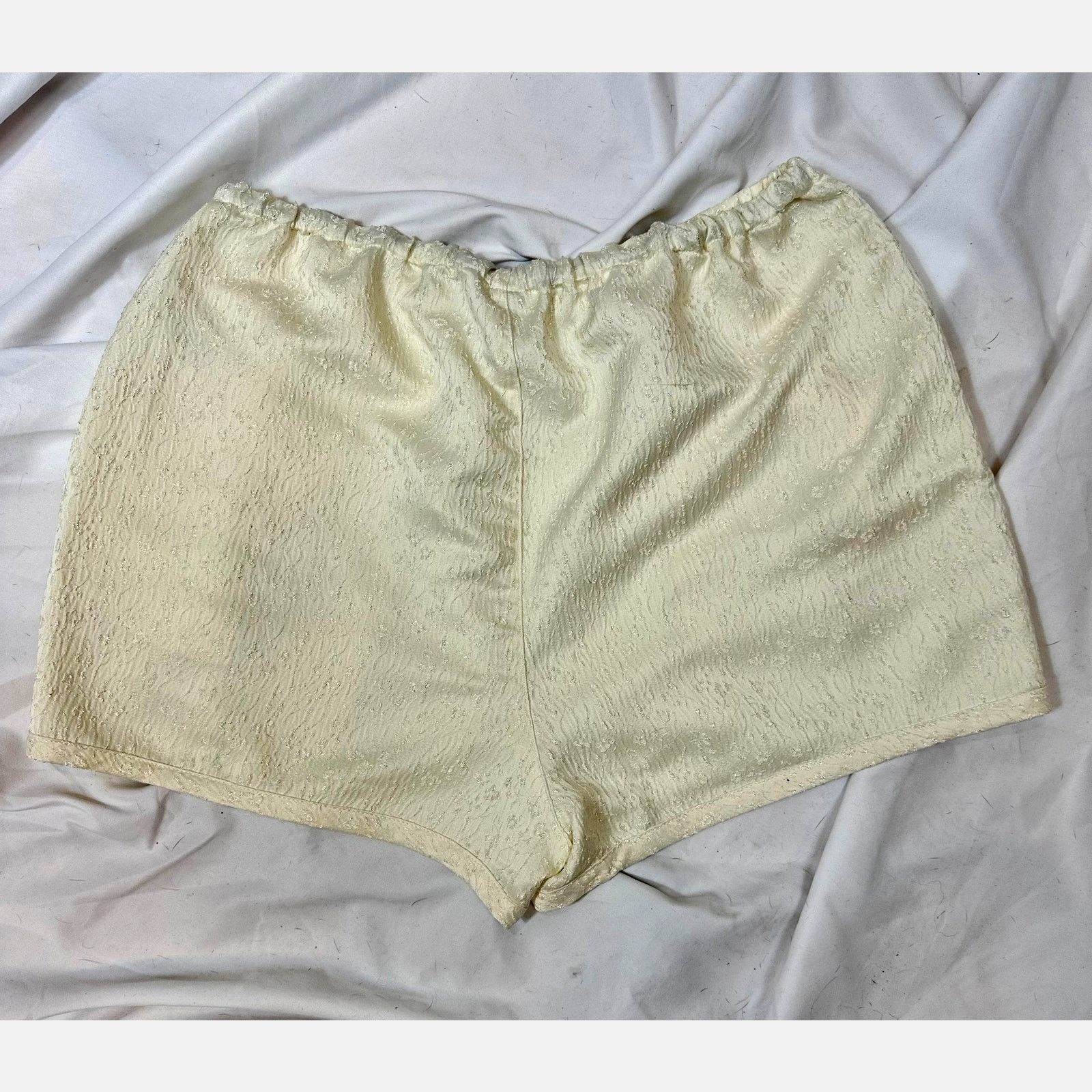 Free People Free People Pearl Satin Shorts Drawstring Waist Tofu L Size 33" - 14 Thumbnail