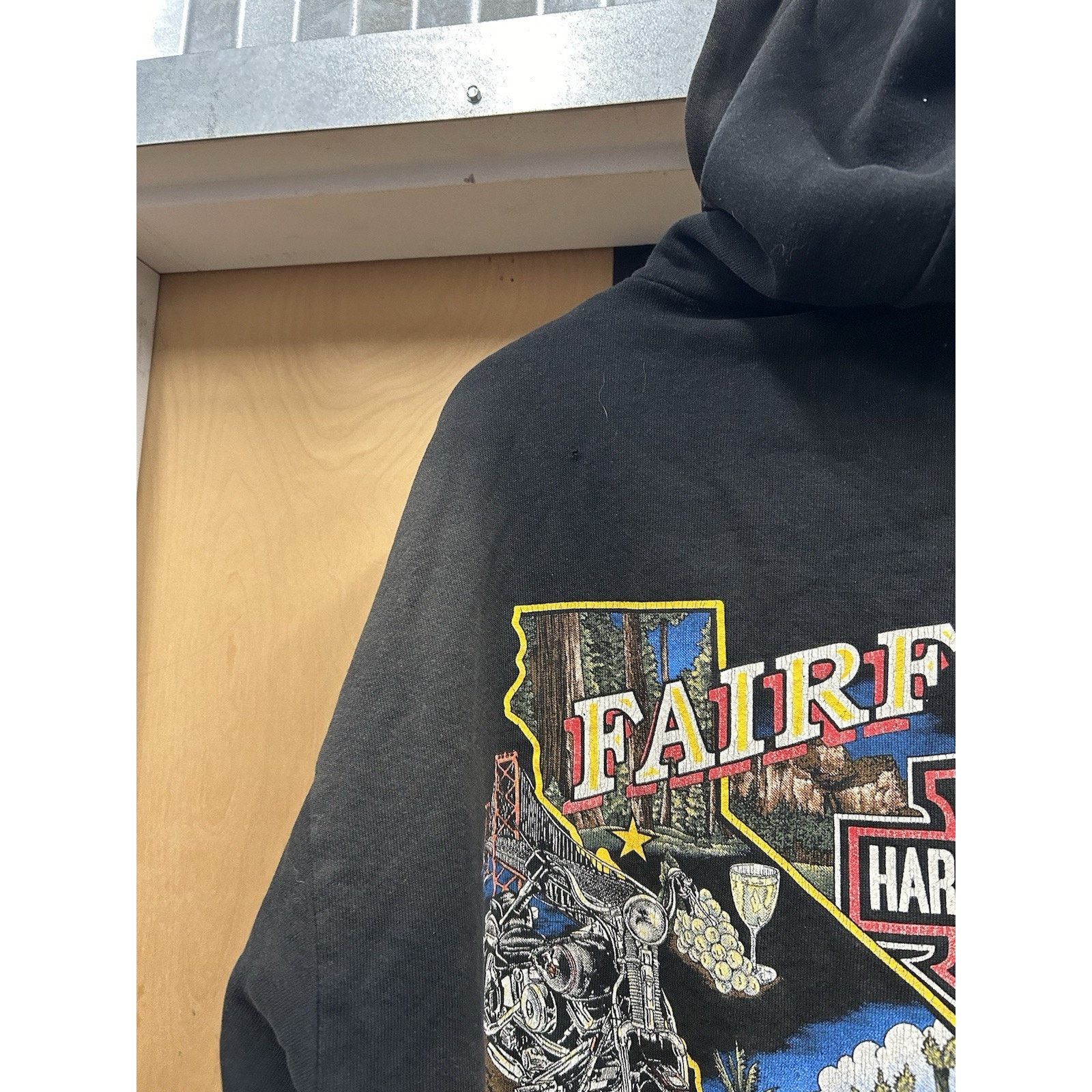Harley Davidson VTG Harley Davidson Sweatshirt Hoodie Large Faded 1993 USA Size US L / EU 52-54 / 3 - 14 Thumbnail