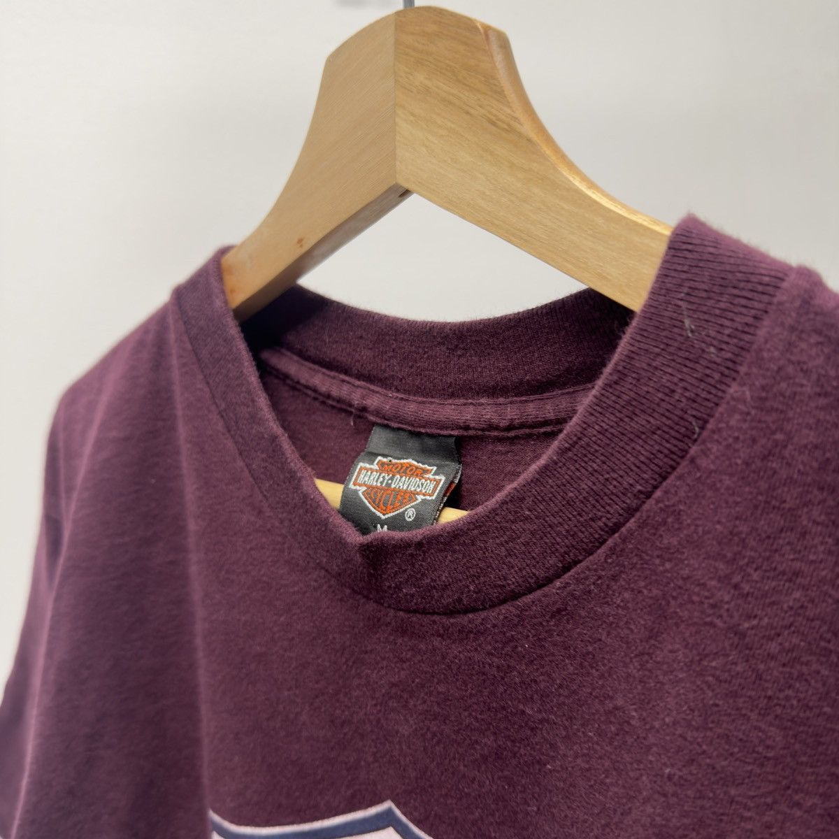 Harley Davidson 90s Harley Davidson Maroon Logo Shirt ERD Grunge Choppers Size US M / EU 48-50 / 2 - 4 Thumbnail