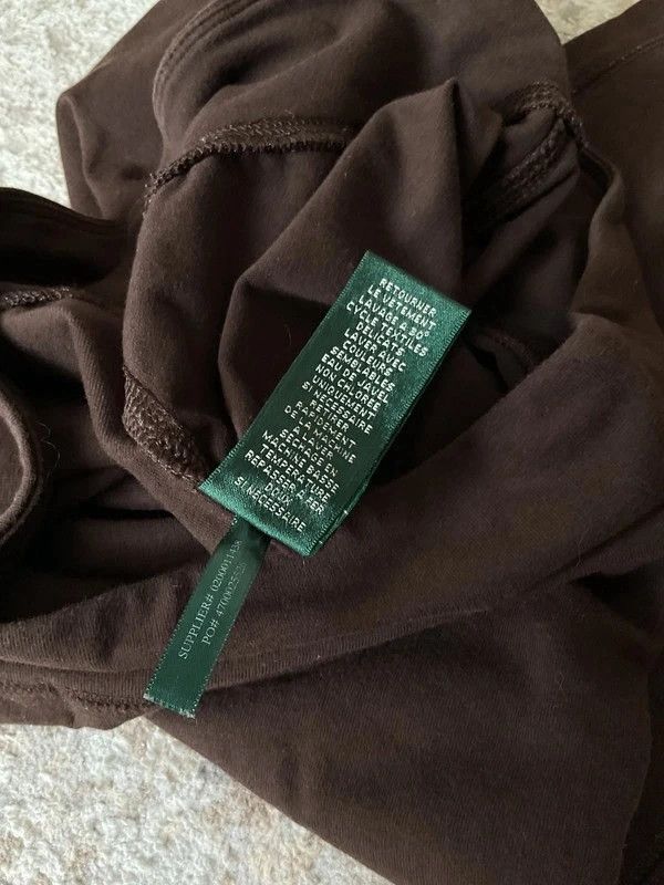 Polo Ralph Lauren Lauren Ralph Lauren Leggings 2000s Y2K Brown Coffee Rare Size 27" / US 4 / IT 40 - 9 Thumbnail