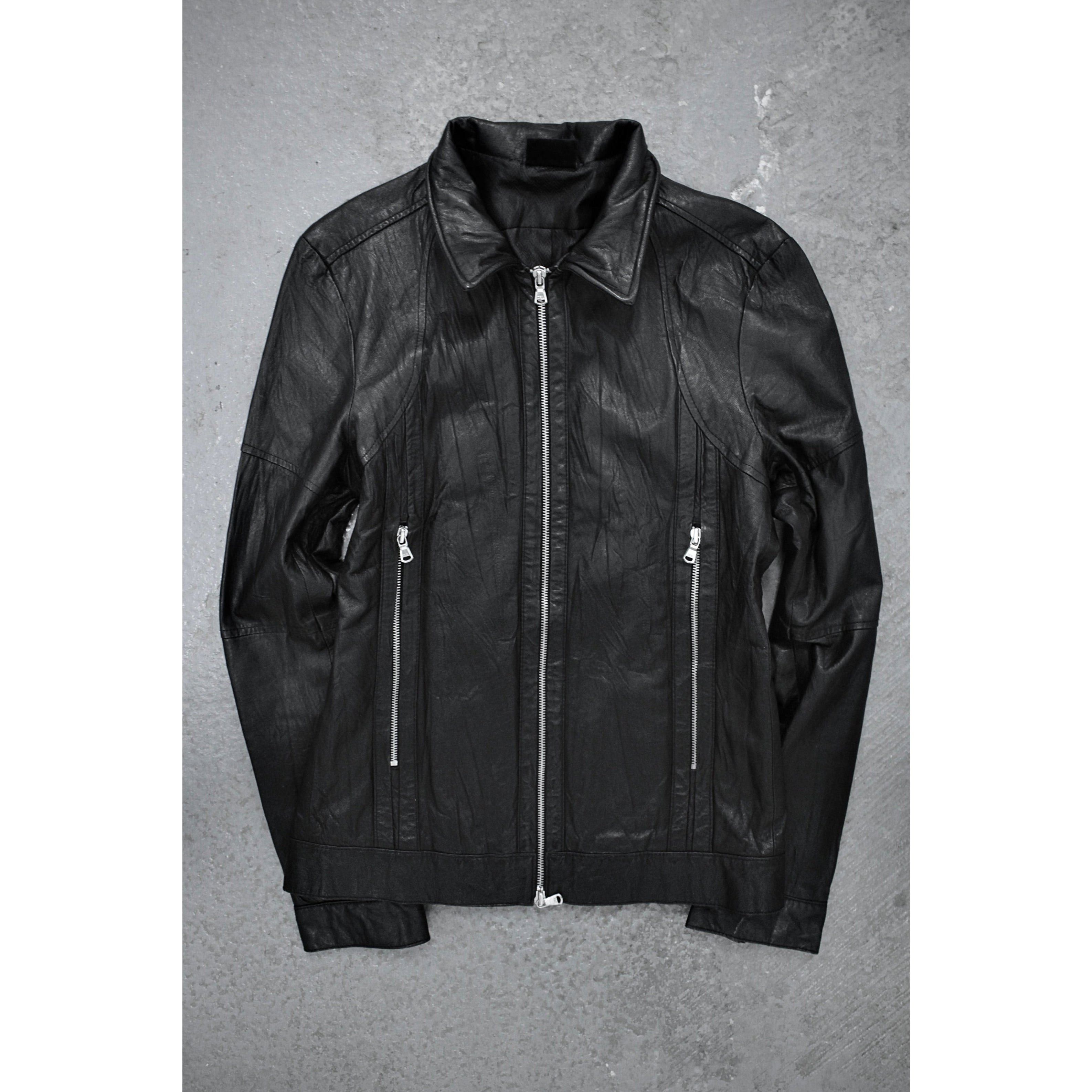 JACKROSE Early 00s Pigskin Leather Rider Jacket