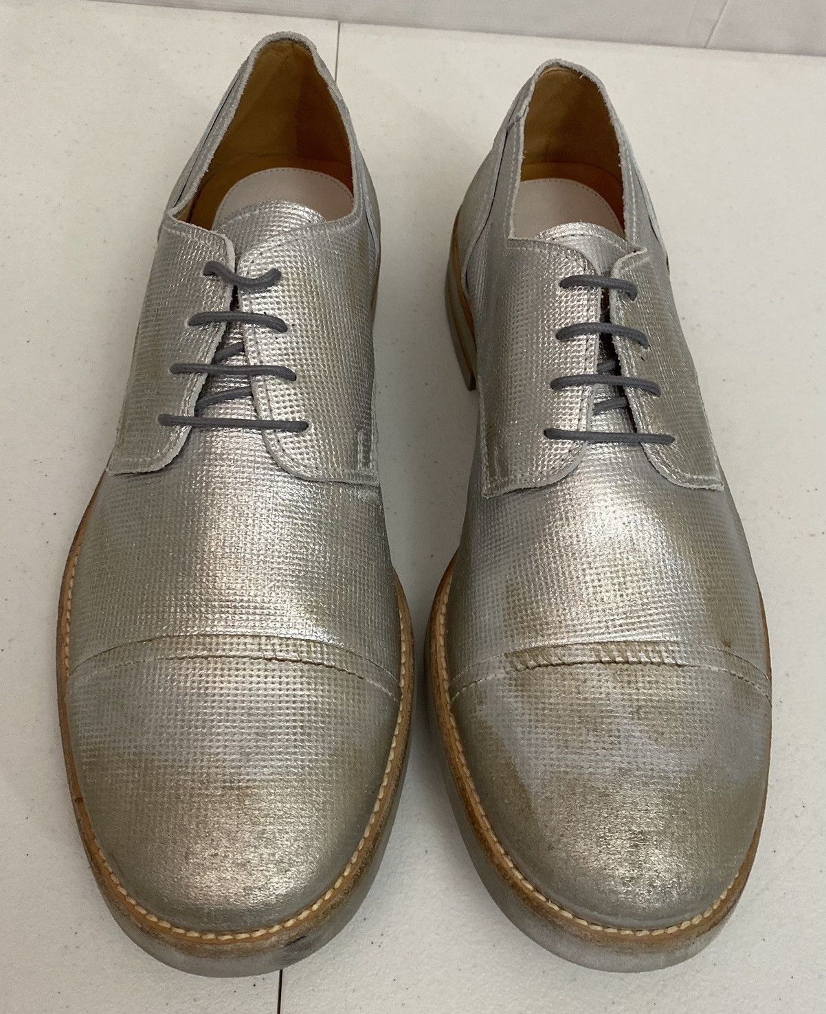 Maison Margiela Maison Margiela 22 🇮🇹 Silver treated TinMan Captoe 10 US New Size US 10 / EU 43 - 13 Thumbnail