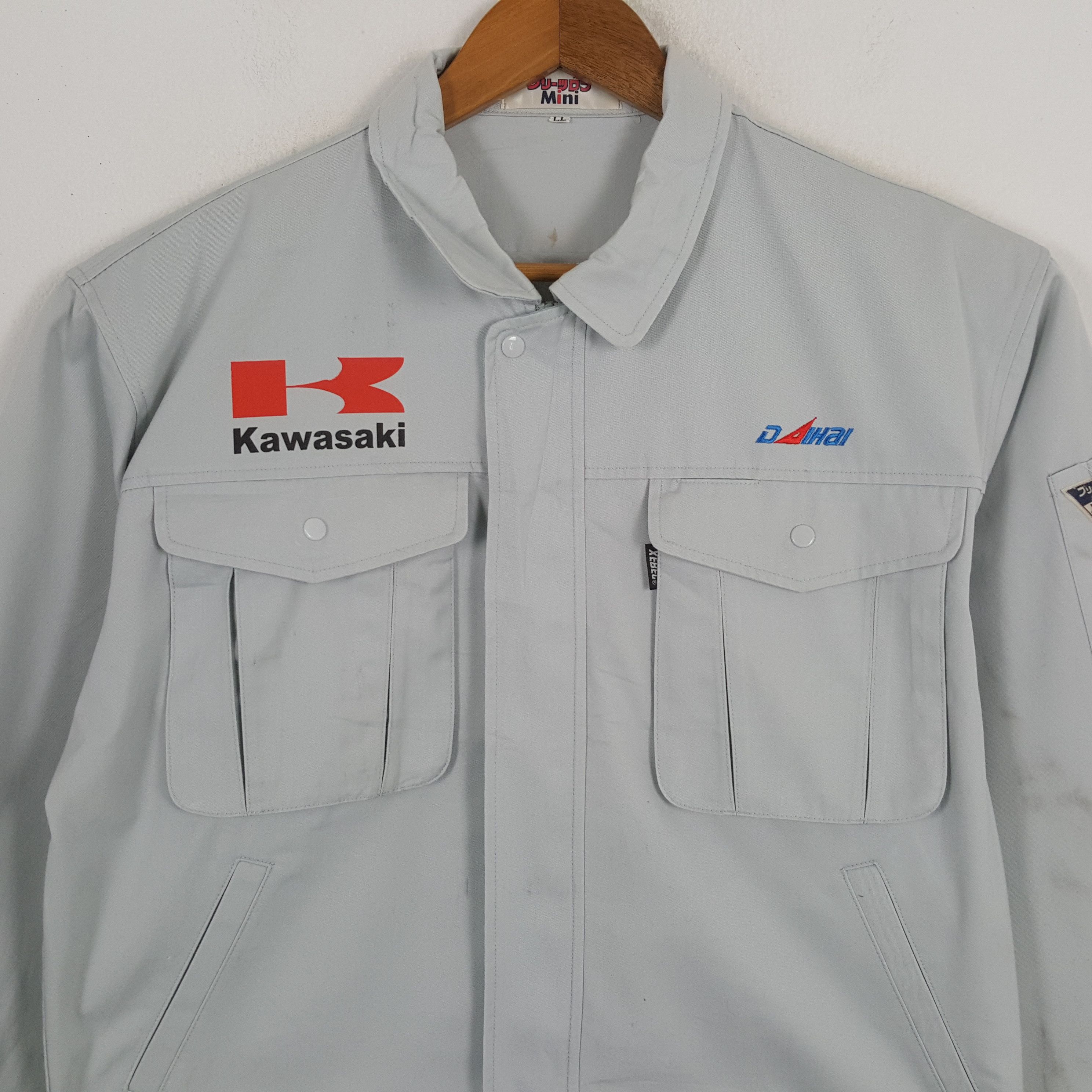 Japanese Brand × Vintage Vintage KAWASAKI Japanese Motorcycle Racing Custom Jacket Size US L / EU 52-54 / 3 - 4 Thumbnail